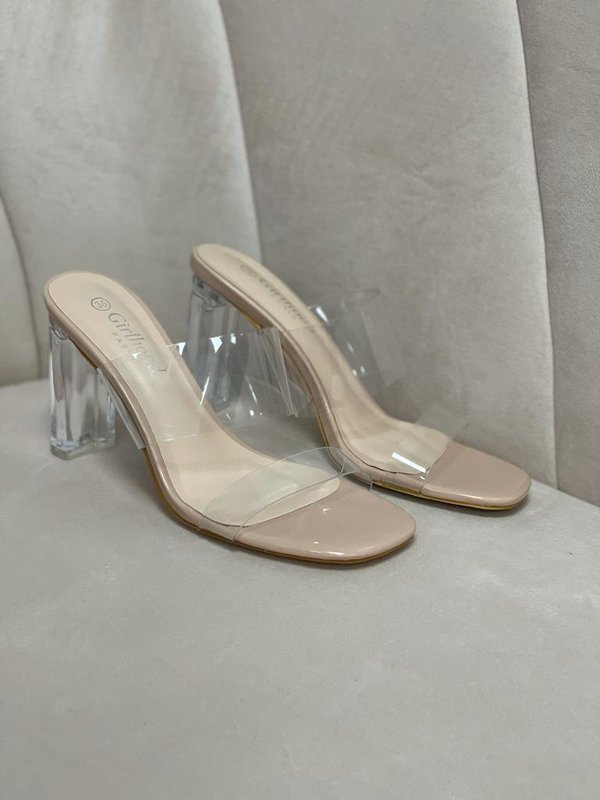 Transparent Heeled Sandals